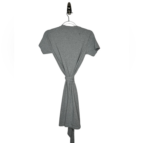 Vince | Short Sleeve Tie-Waist Dress Heather Gray XXS - Picture 3 of 7